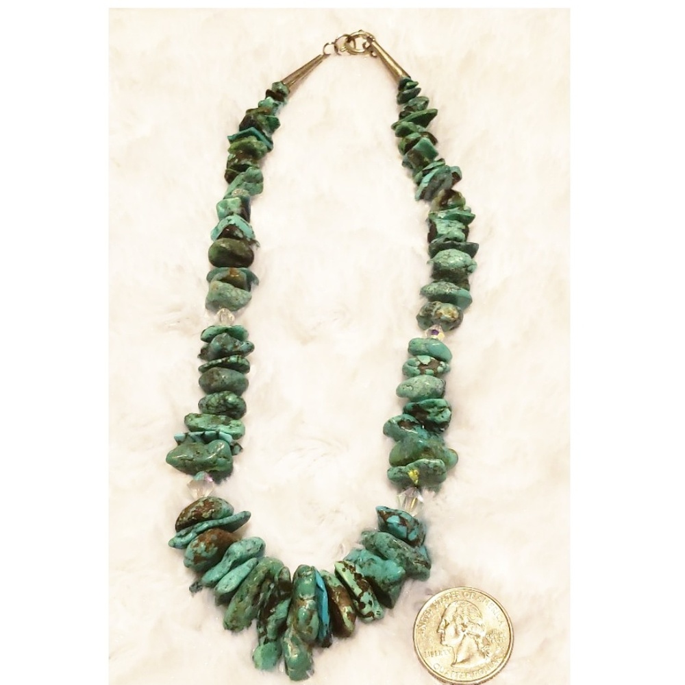 Turquoise & Swarovski Necklace